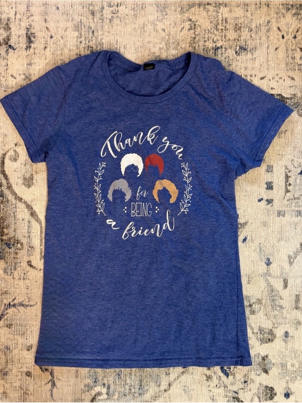 Golden Girls Thank You for Being a Friend Graphic Tee Etsy Soft Blue Women's XS